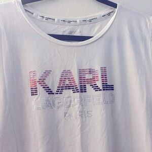 T-shirt from the Karl Lagerfeld Paris brand, featuring a "KARL" logo